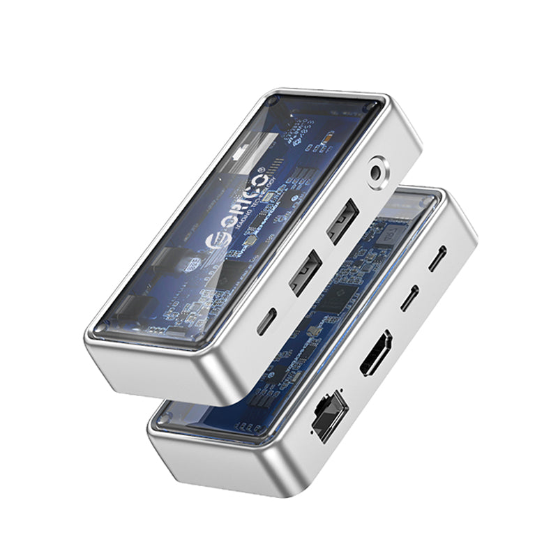 ORICO TM10 Transparent  7-in-1 Docking Station