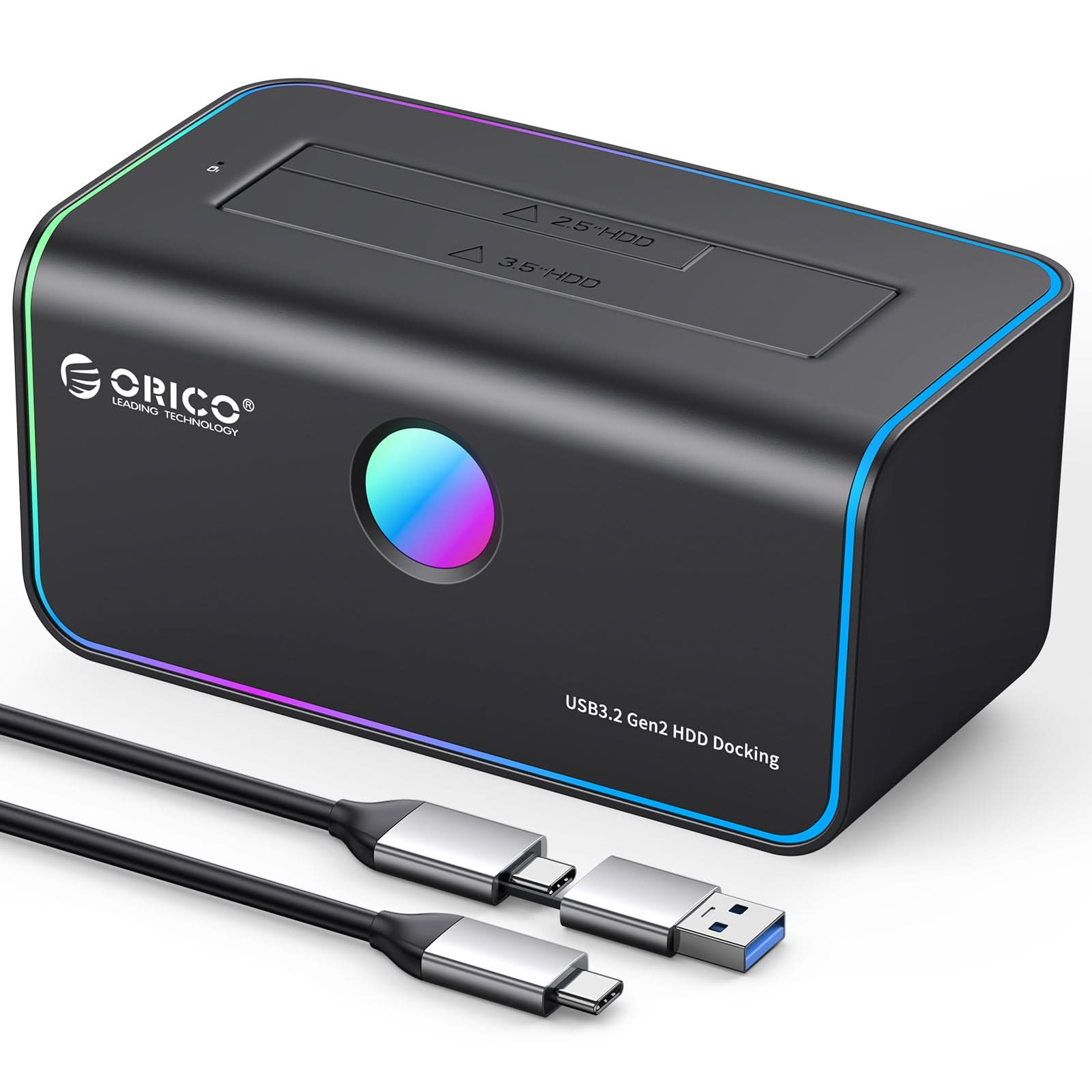 ORICO RGB Singel Bay SATA HDD/SSD Docking Station - Orico