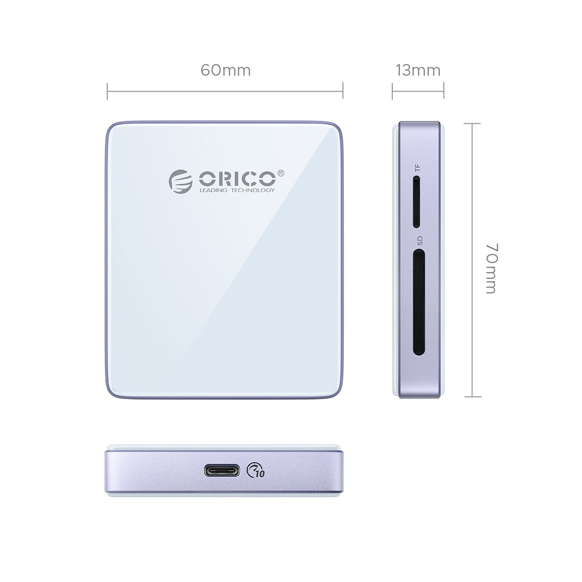 ORICO MG7 Kompakter 8-in-1-Magnet-HUB mit M.2 NVMe