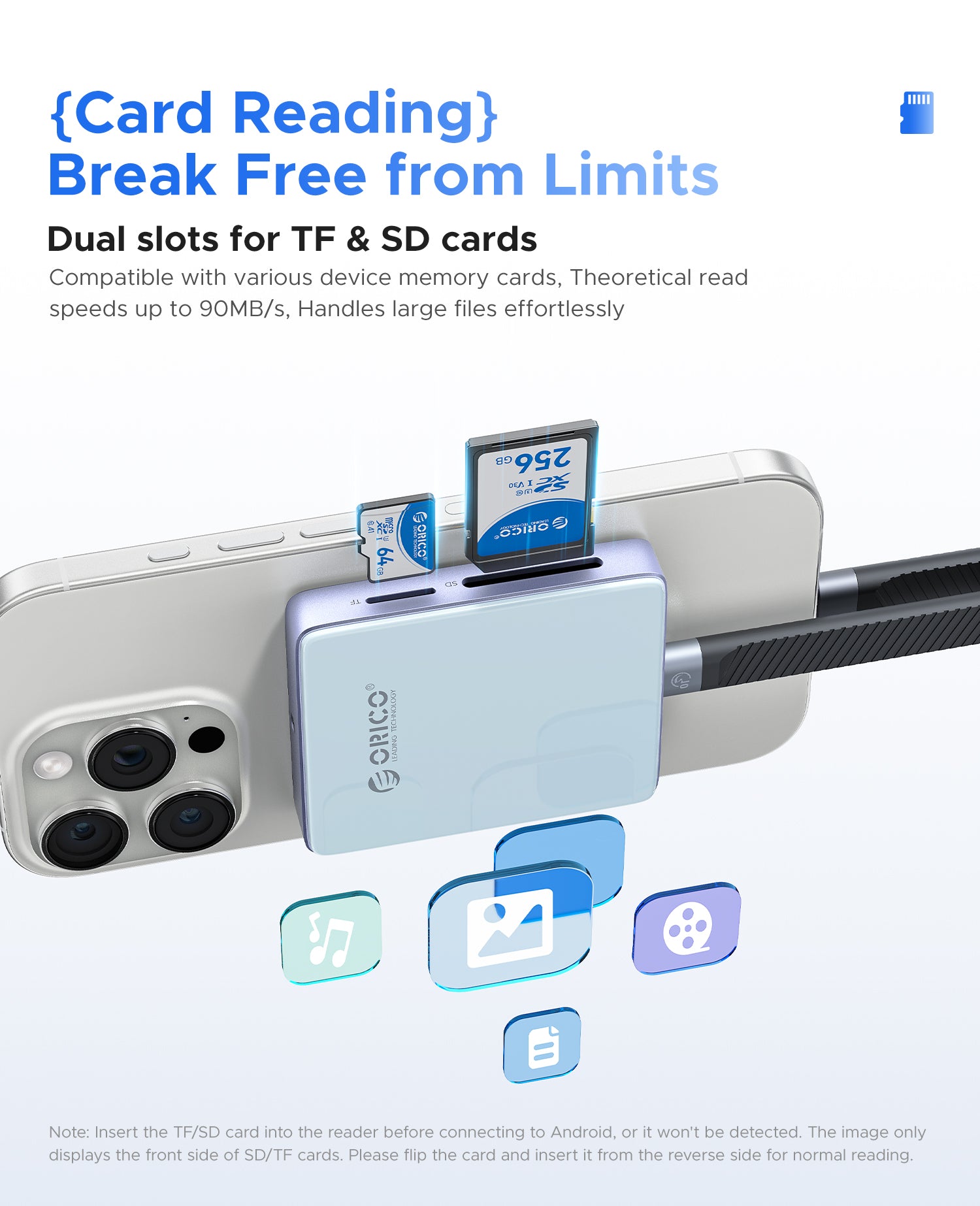 ORICO MG7 Kompakter 8-in-1-Magnet-HUB mit M.2 NVMe