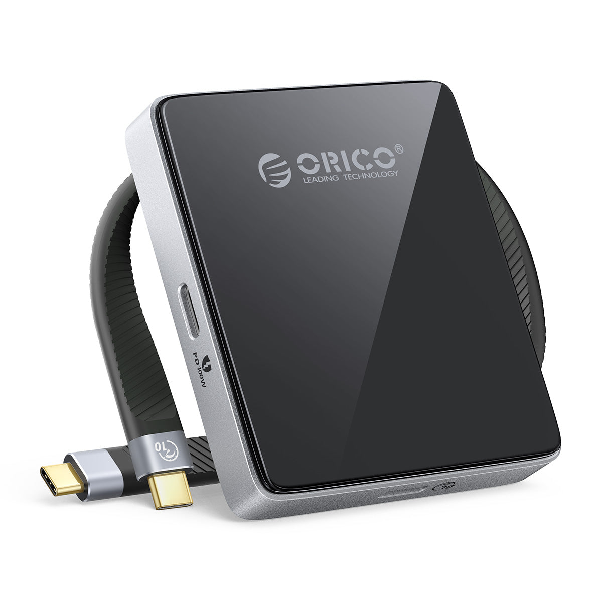 ORICO MG7 Kompakter 8-in-1-Magnet-HUB mit M.2 NVMe