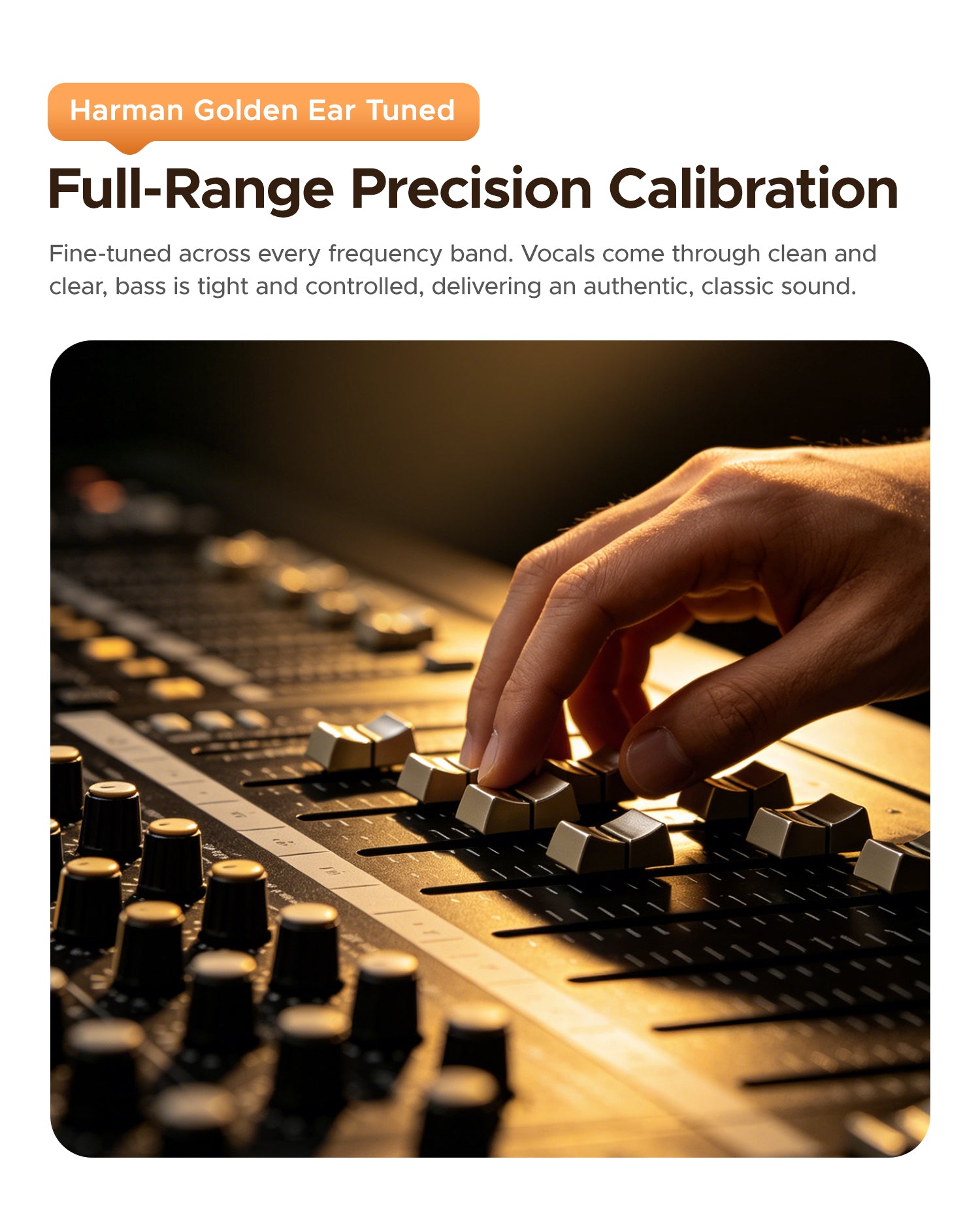 ORICO BH01 Harman Golden Ear tuned professional audio calibration mixer shot