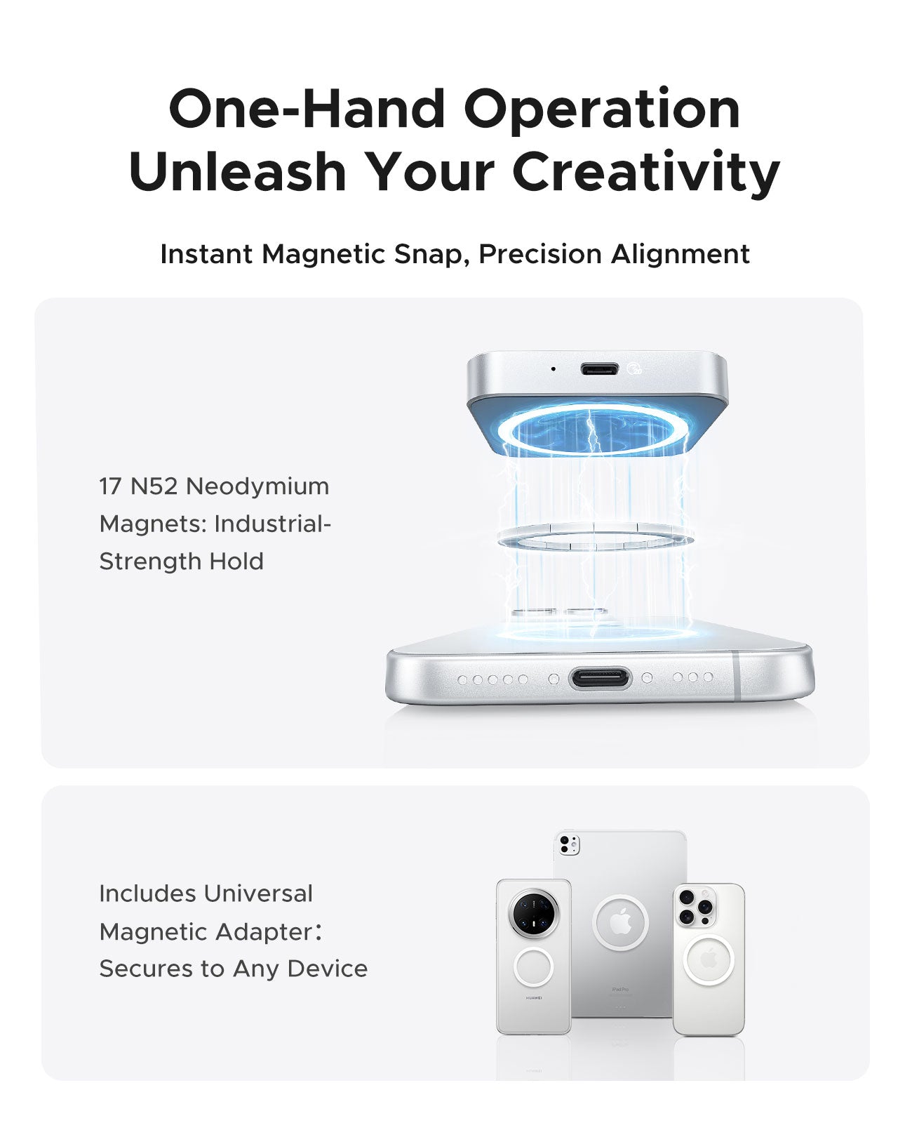 ORICO CZ20Plus 20Gbps Magnetic Portable SSD with Stand