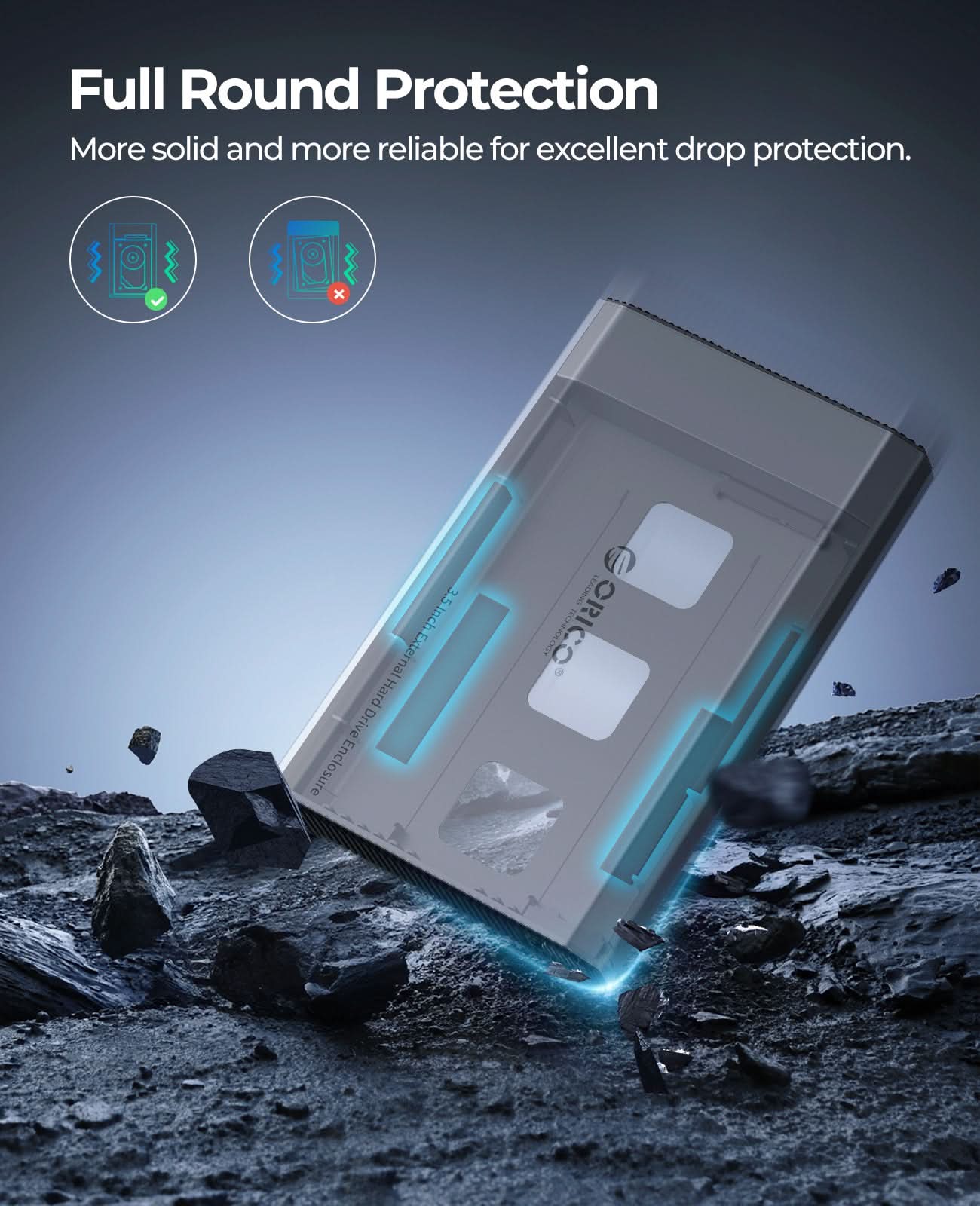 ORICO 5-Bay 3.5" Hard Drive Enclosure – Type-C USB 3.1 To SATA HDD/SSD – Tool-Free, Offline Clone