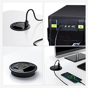 ORICO 4 Port Desk Grommet ฮับ USB 3.0