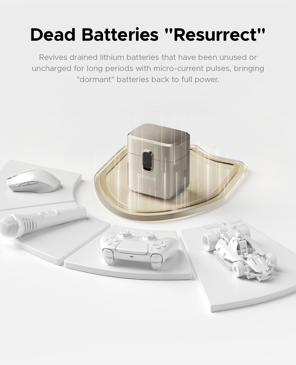 ORICO EnerVault 8-Bay Smart Lithium Battery Charger