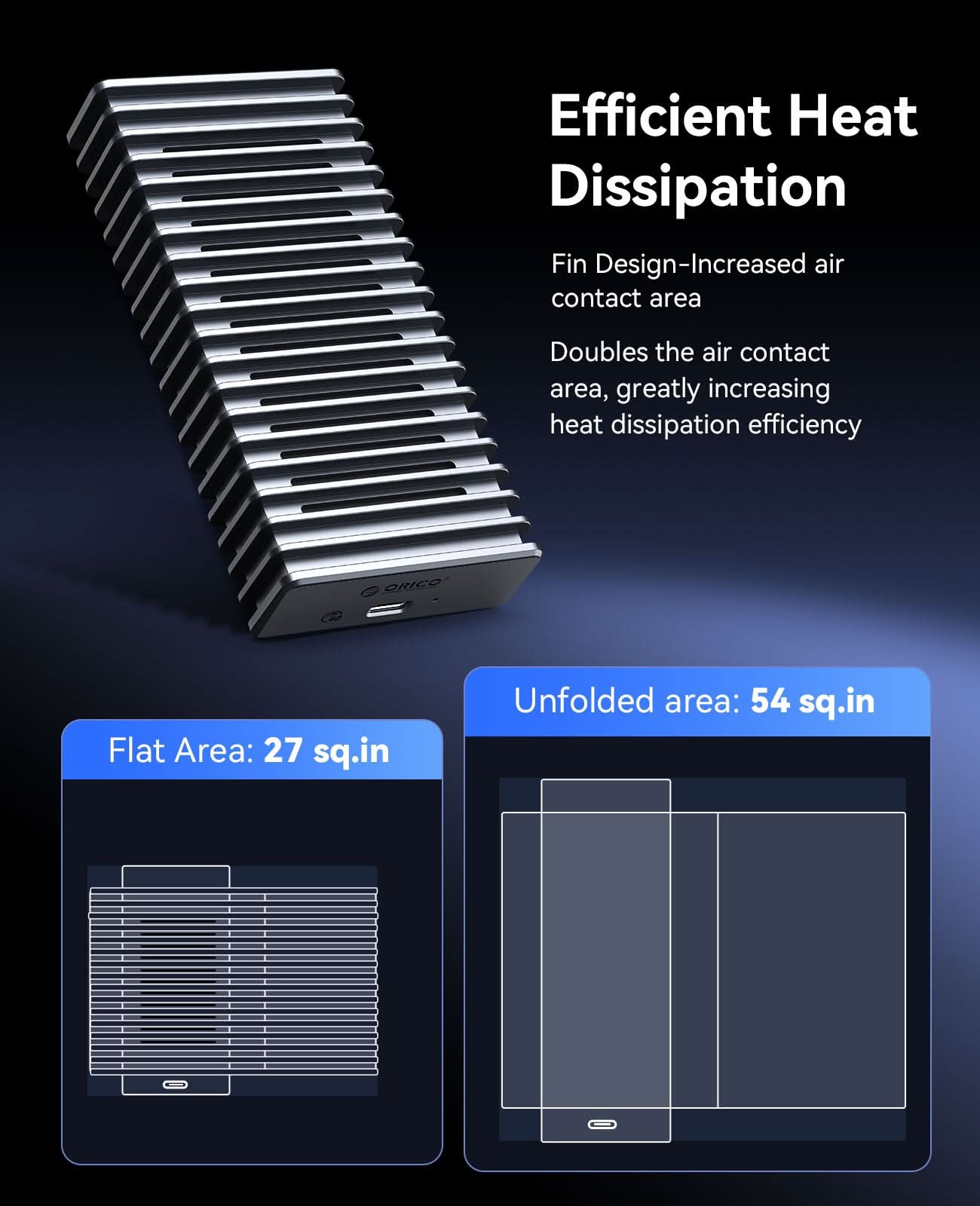 ORICO F40 Fanless SSD USB4 40Gbps for Fast Backup - Orico