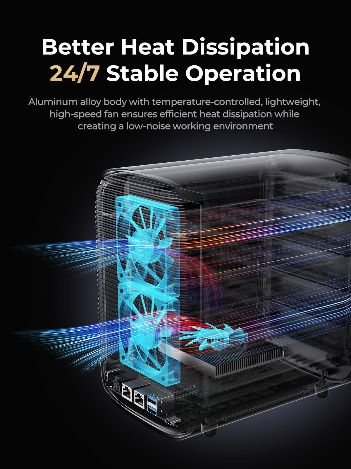 Sistema de almacenamiento NAS ORICO MetaBox Pro de 5 bahías 