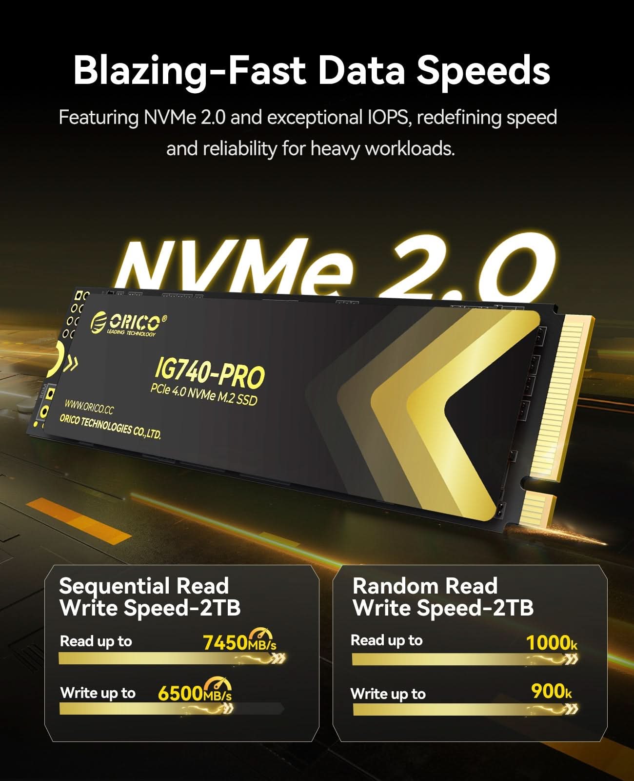 OIRCO IG740-PRO PCle 4.0 NVMe M.2 SSD Orico