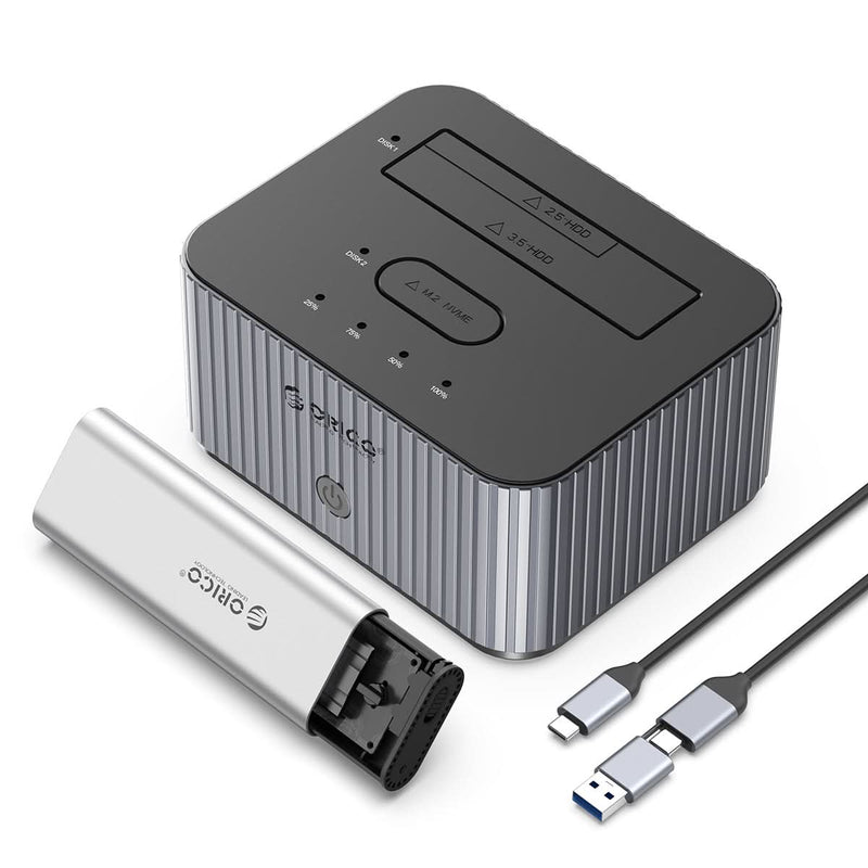 ORICO M.2 SSD ＆ SATA HDD Dual Bay Docking Station
