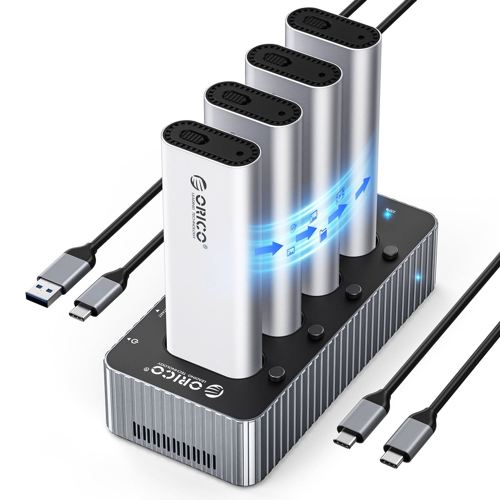 M.2 NVMe SSD 4 Slot Docking Station