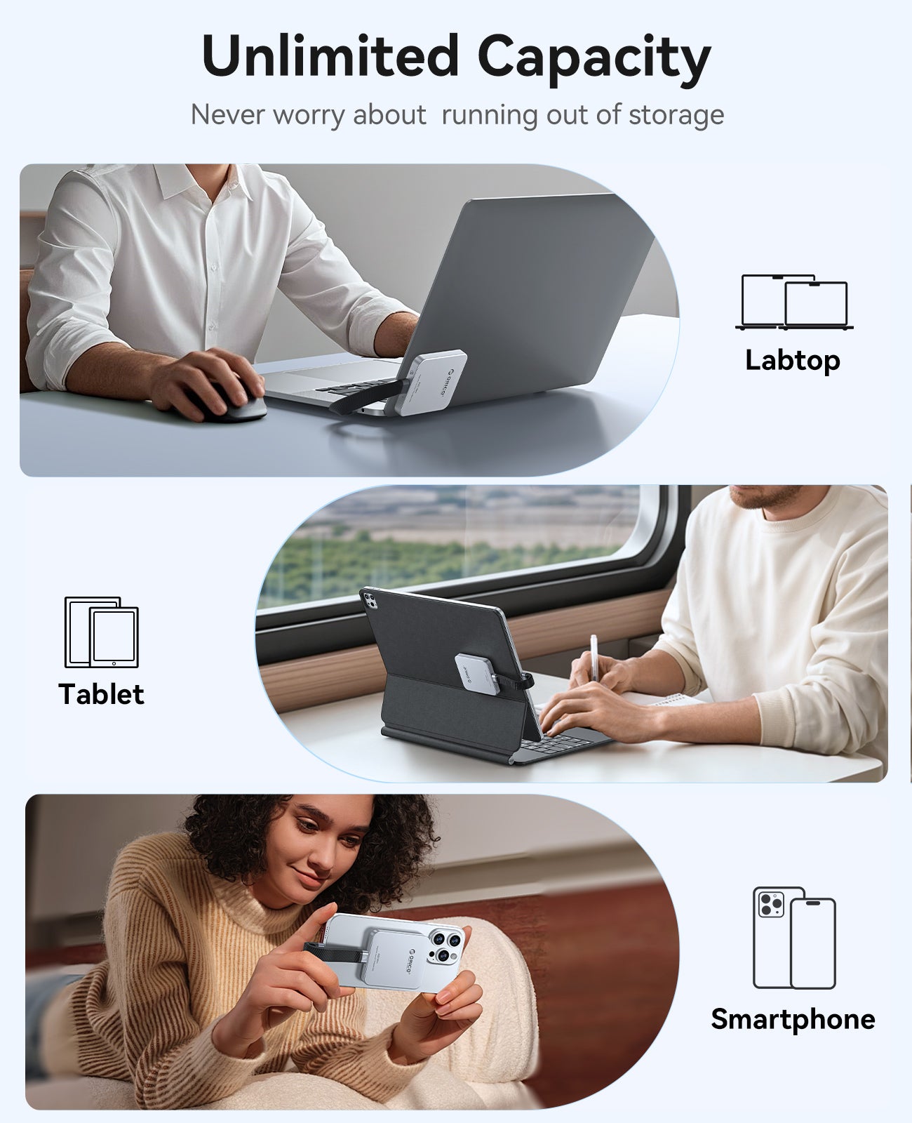 ORICO K20MINI Ultra-Slim Magnetic Portable SSD