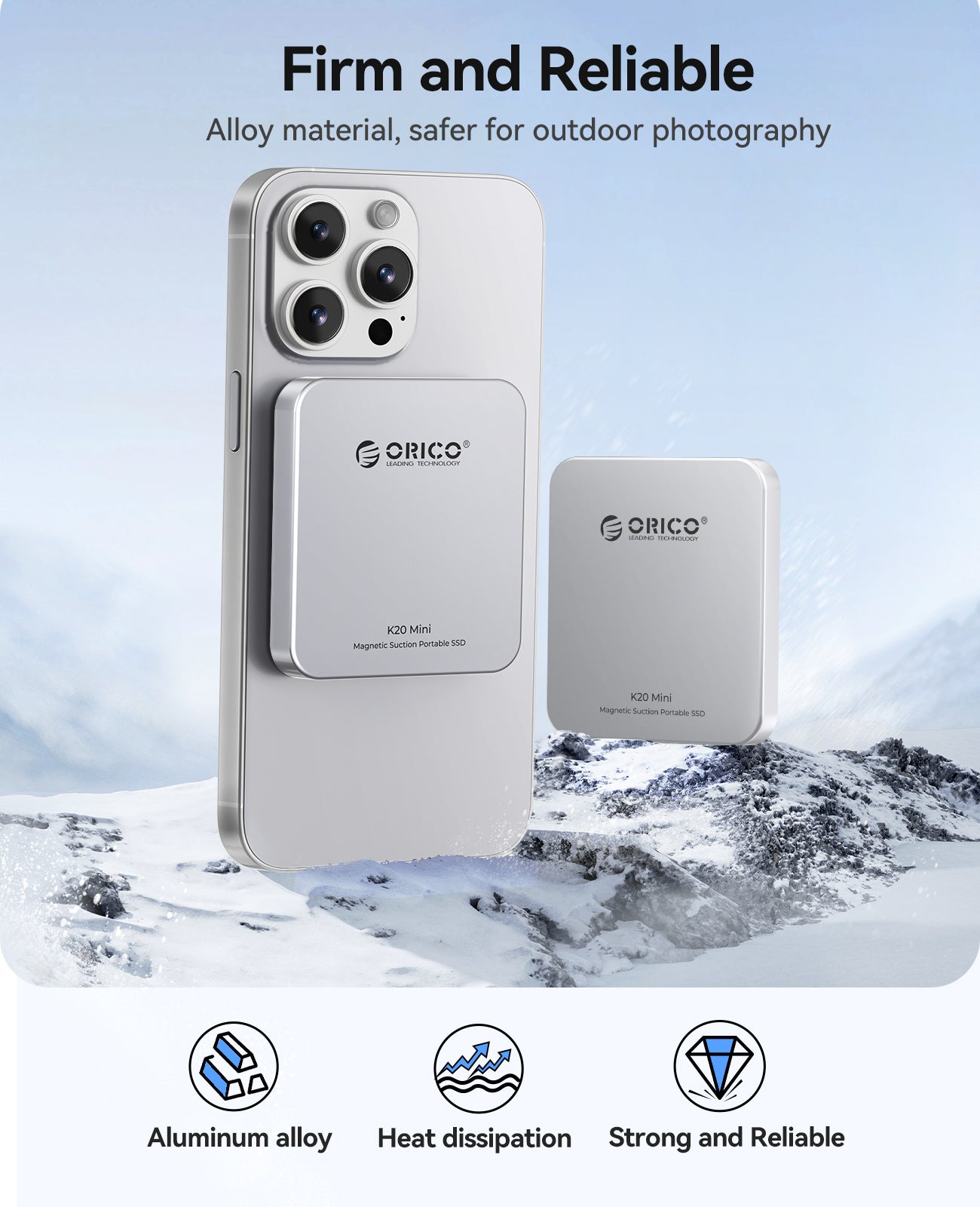 ORICO K20MINI Ultra-Slim Magnetic Portable SSD - Orico