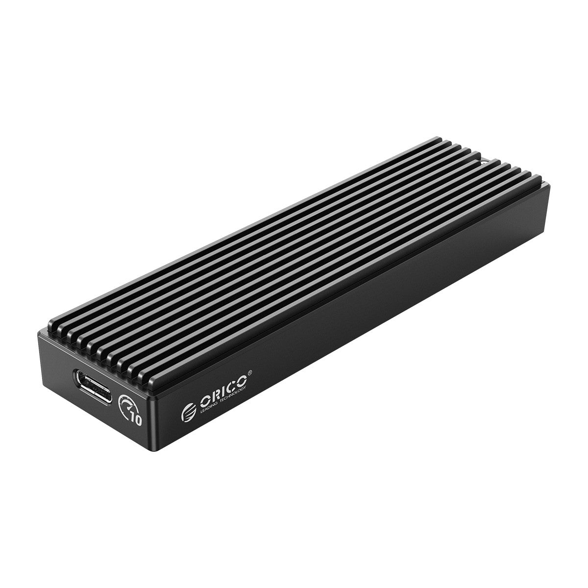 ORICO 10Gbps M.2 NVMe penutup SSD bergaris hitam