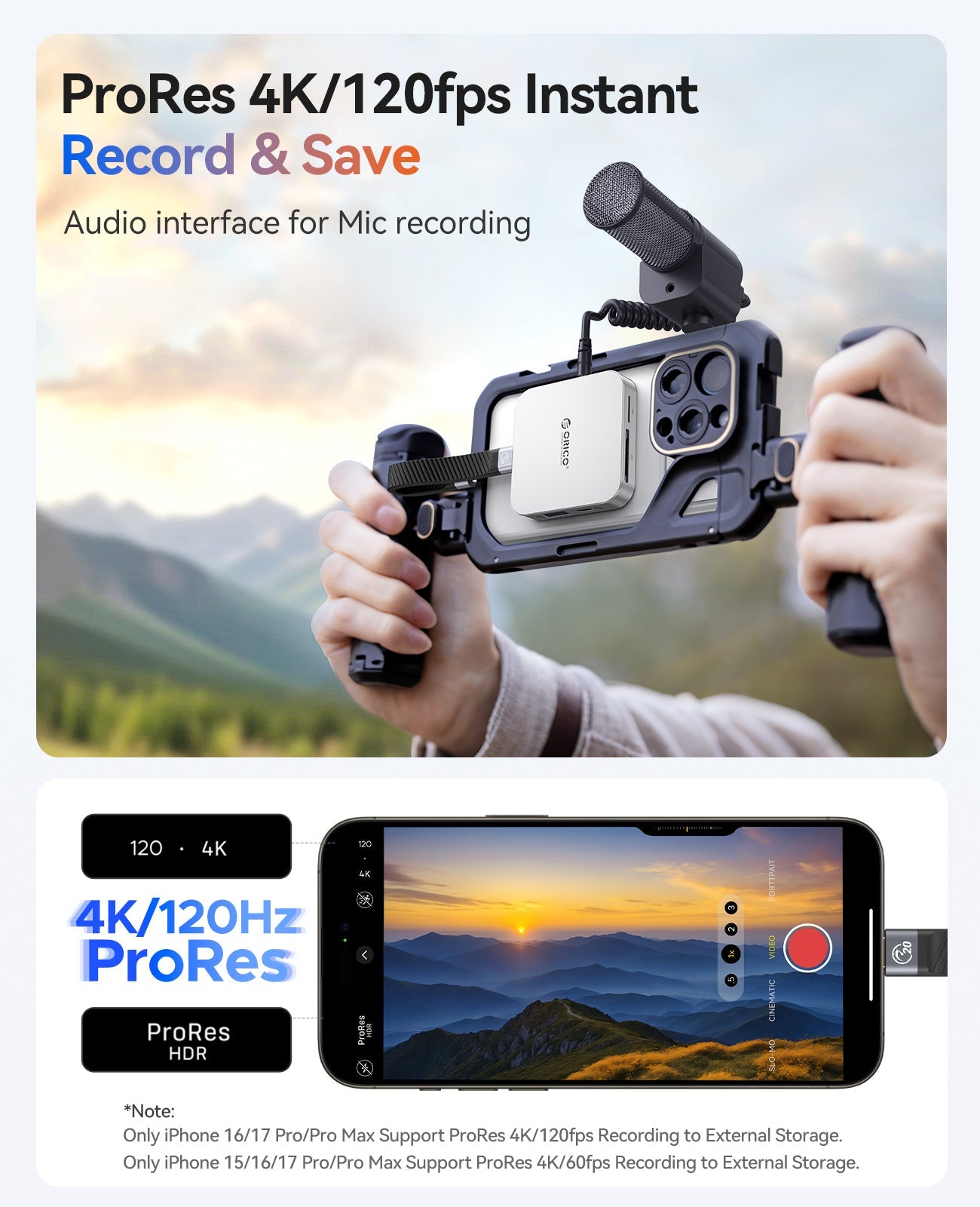 ORICO MG7 Compact 8-in-1 Magnetic M.2 NVMe Dock ORICO