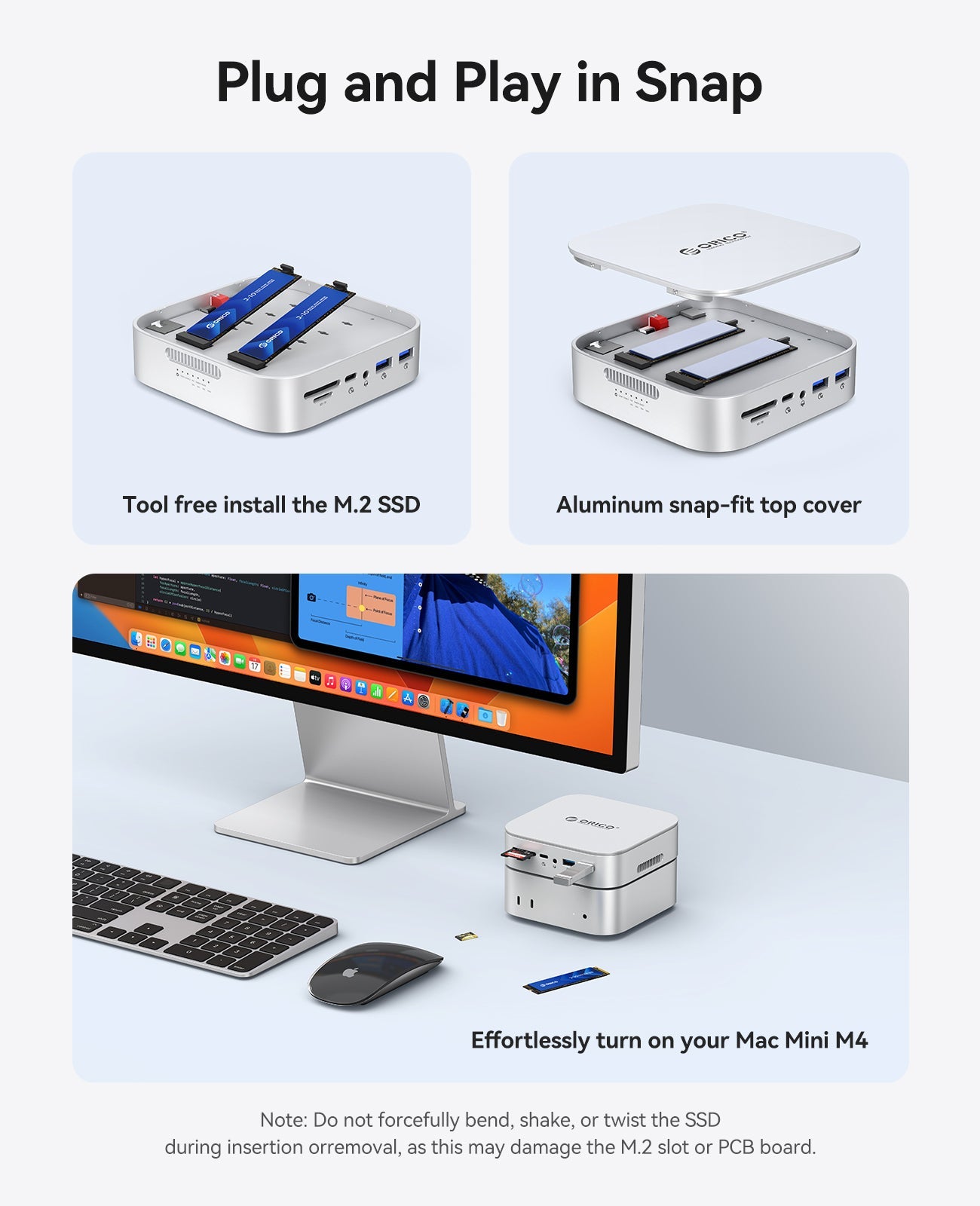 ORICO MiniRaid Docking Station with M.2 RAID Storage Orico
