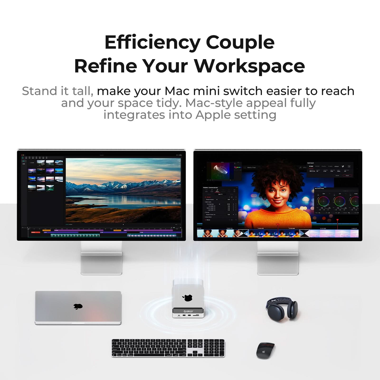 ORICO MiniDock Vertical Mac Mini Dock Stand - Orico