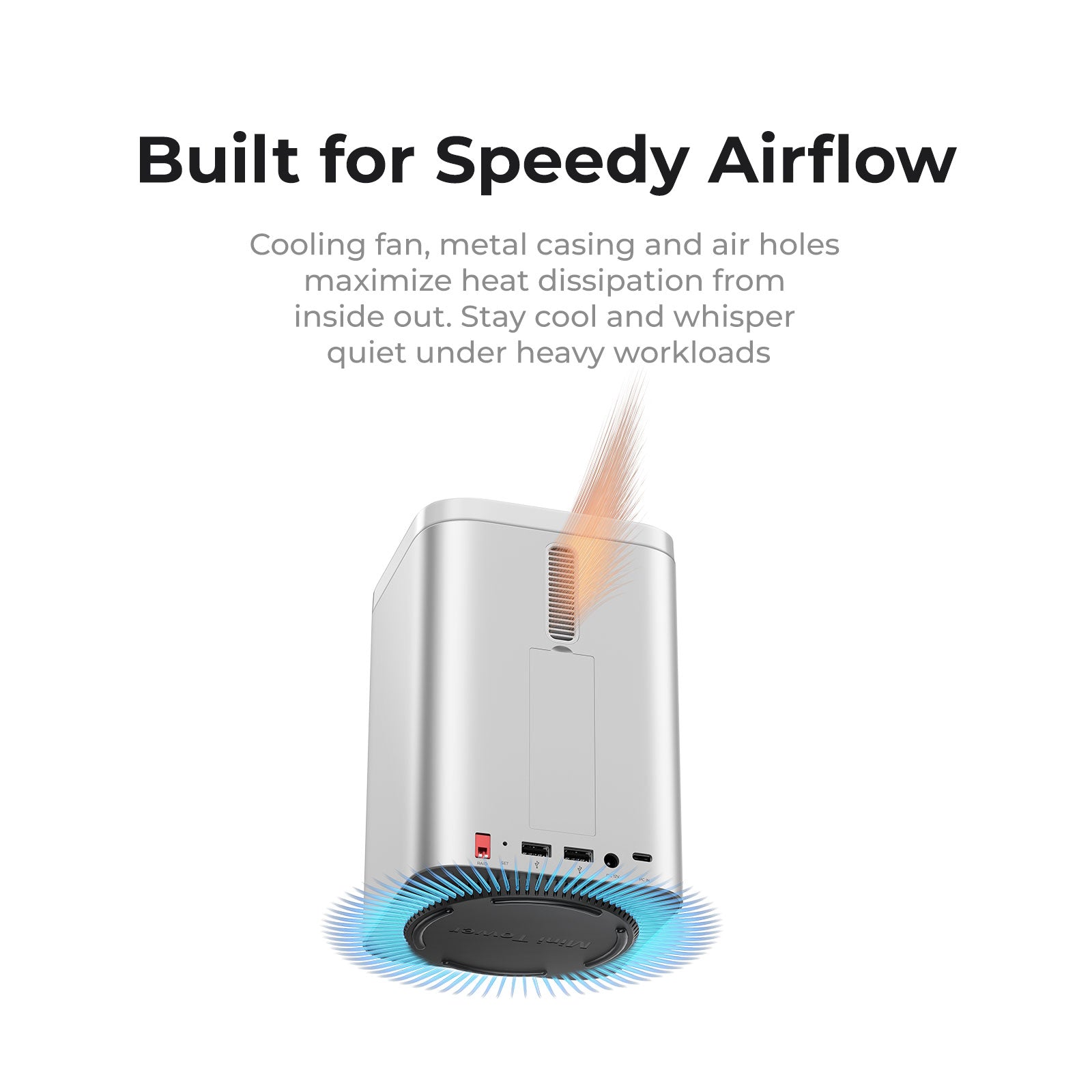 ORICO MiniTower Desktop Hybrid Storage System for Mac mini - Orico