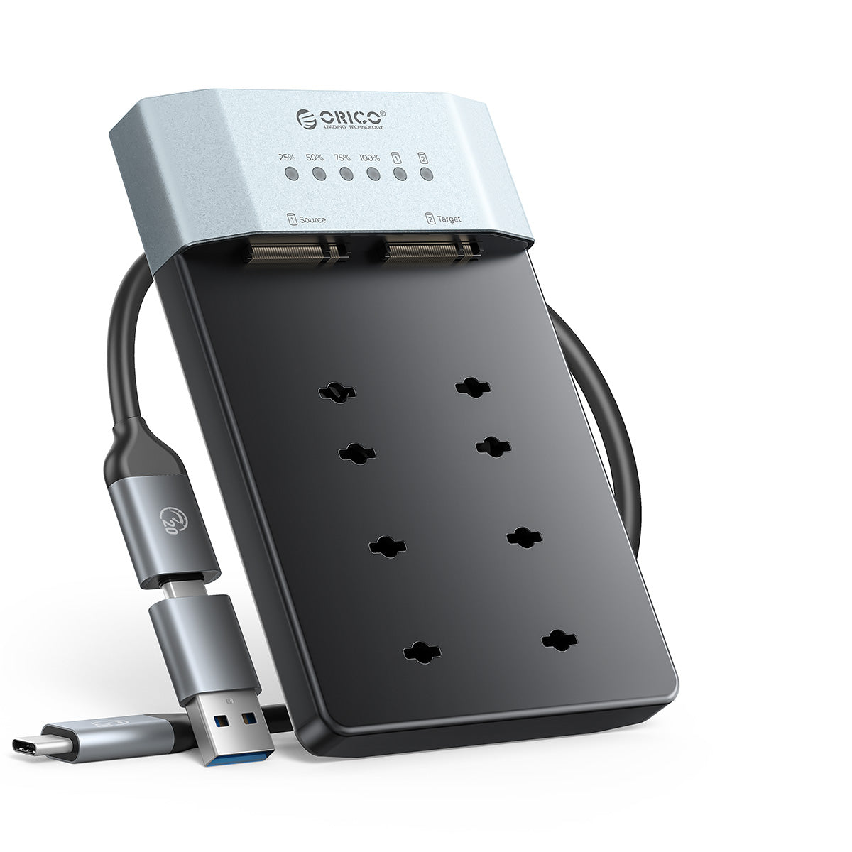 ORICO N2-C Dual-Bay M.2 NVMe/SATA SSD Duplicator