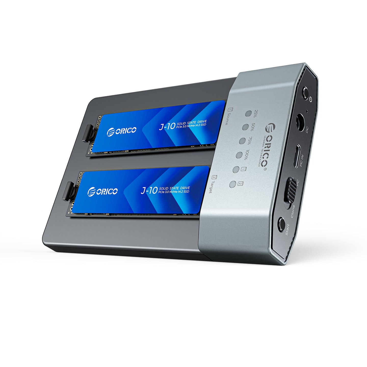 ORICO Dual-Bay M.2 NVMe/SATA SSD Duplicator