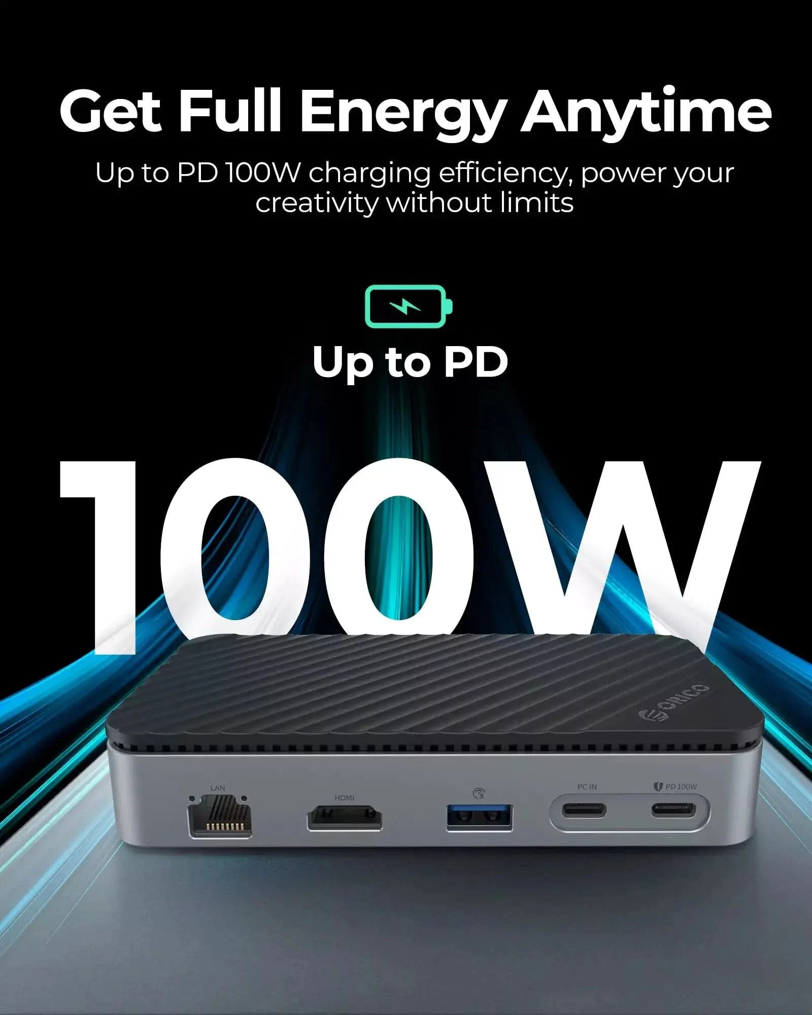ORICOI 10-IN-1 Docking Station with M.2 SSD Enclosure ORICO