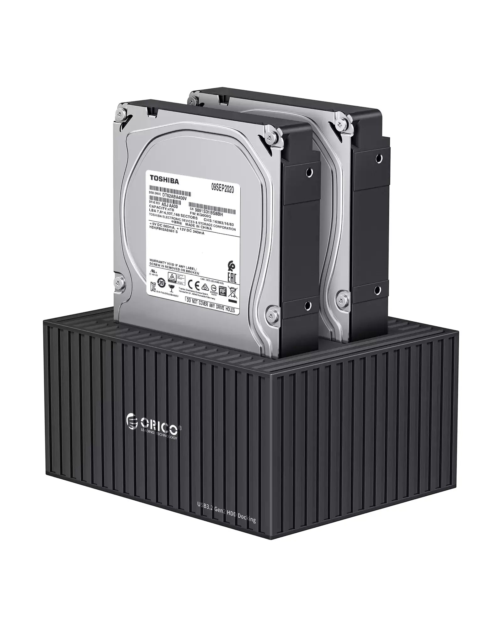 ORICO Container Style 2.5"/3.5" Double Bay Hard Drive Docking Station Orico