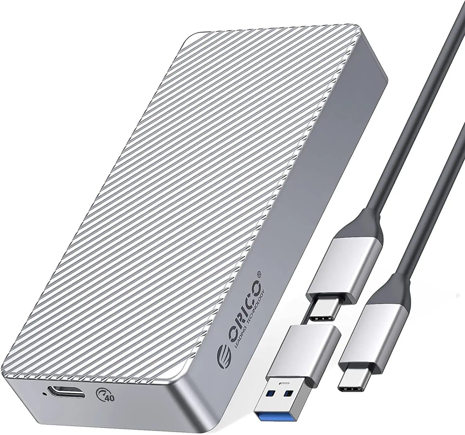 ORICO M208 40Gbps M.2 NVMe Aluminum Striped SSD Enclosure Orico