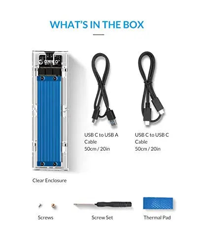 M2 Ssd Case- Box Support Nvme Pcie M2 To Usb3.1 Type-c Ssd Adapter Ssd Box