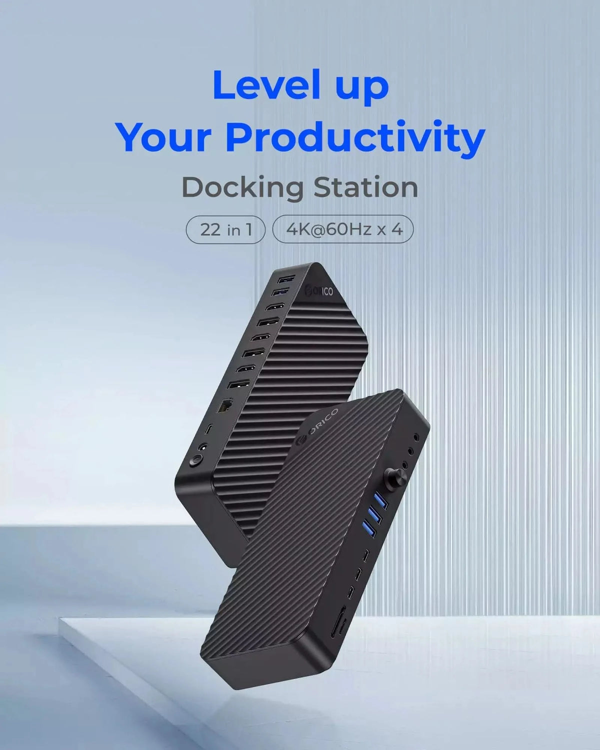 ORICO 22 in 1 Professional 4K Docking Station with Audio Control
