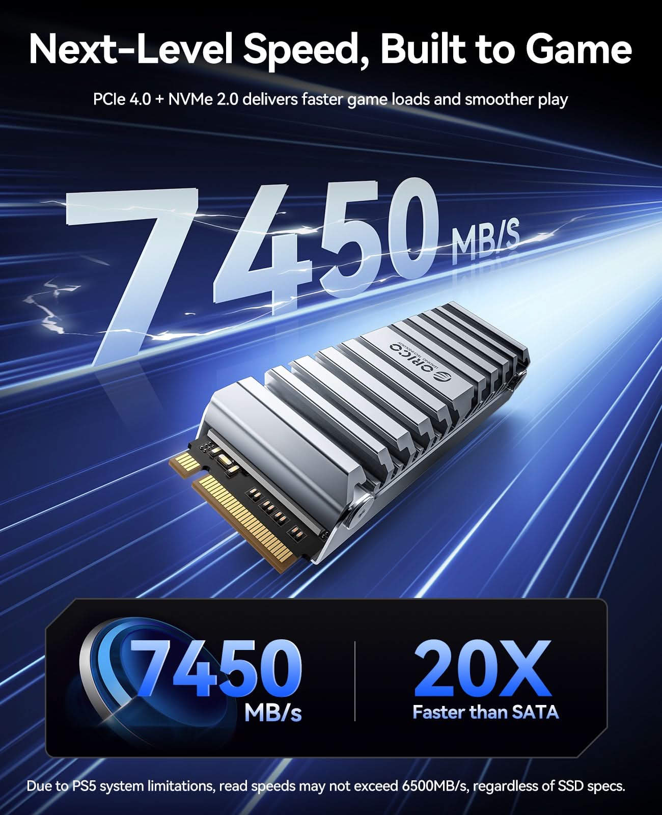 ORICO OS5 SSD with Heatsink for PS5 Expansion