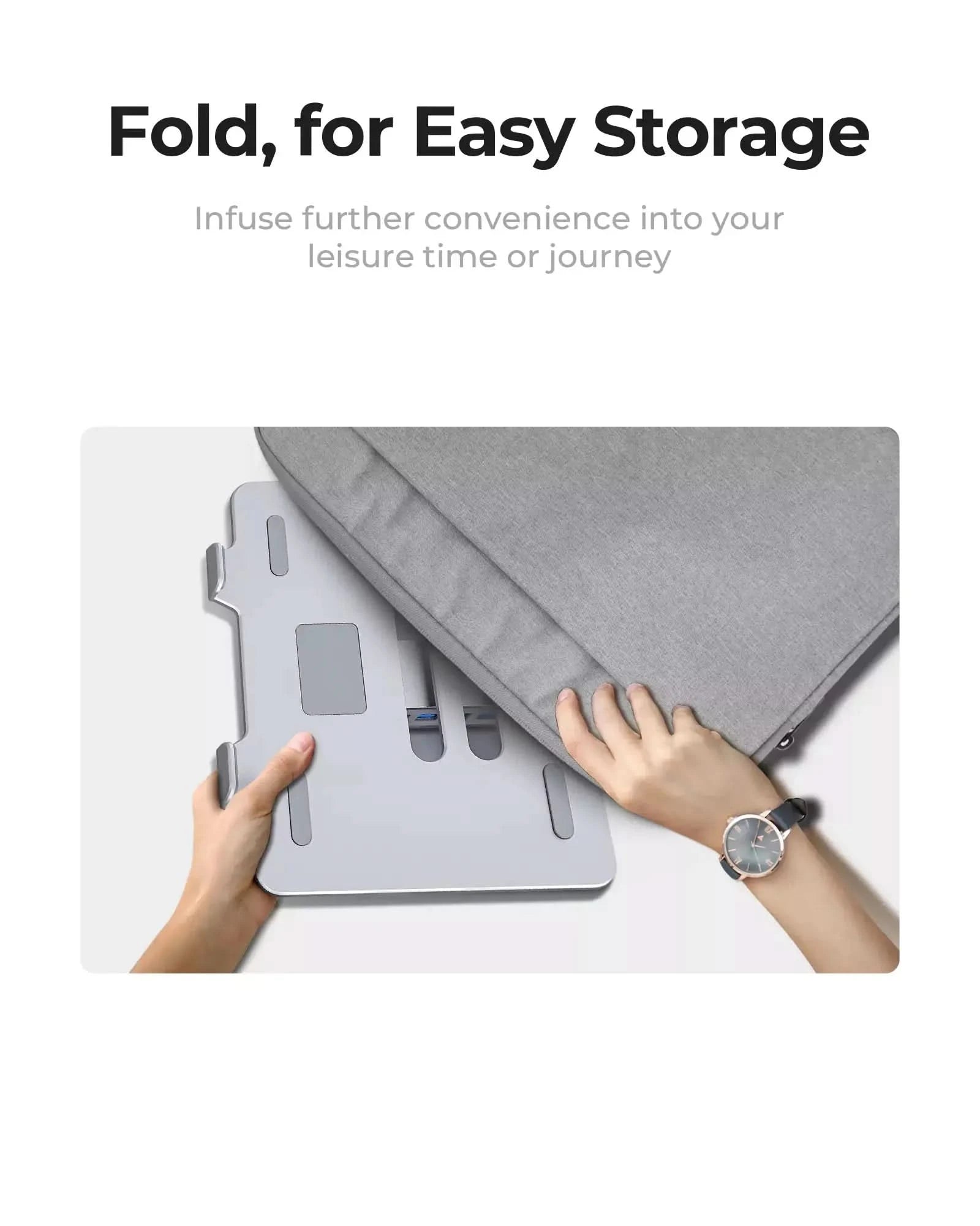 Orico Adjustable Laptop Stand with 4-Port USB 3.0 Hub Orico