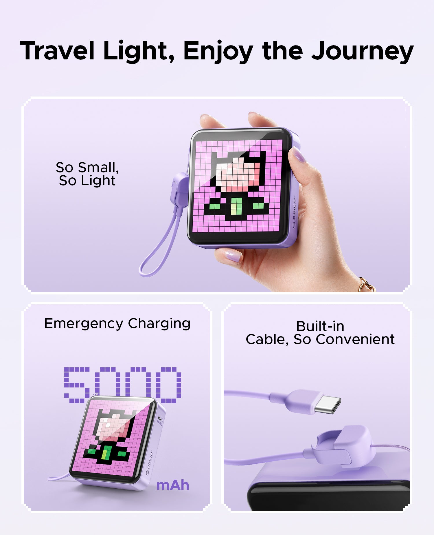ORICO PixCharge 15W Pixel Display Power Bank