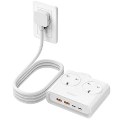 ORICO Power Brick UK Plug 25W GaN 6-in-1 Power Strip