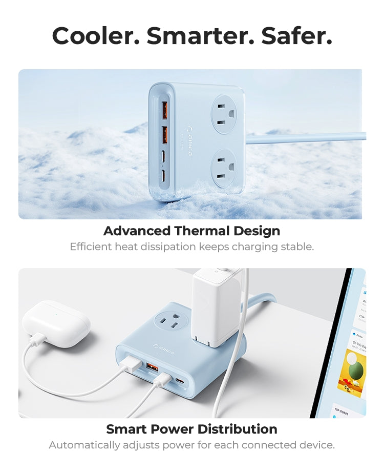 ORICO Power Brick US Plug 25W GaN 8-in-1 Charging Station ORICO