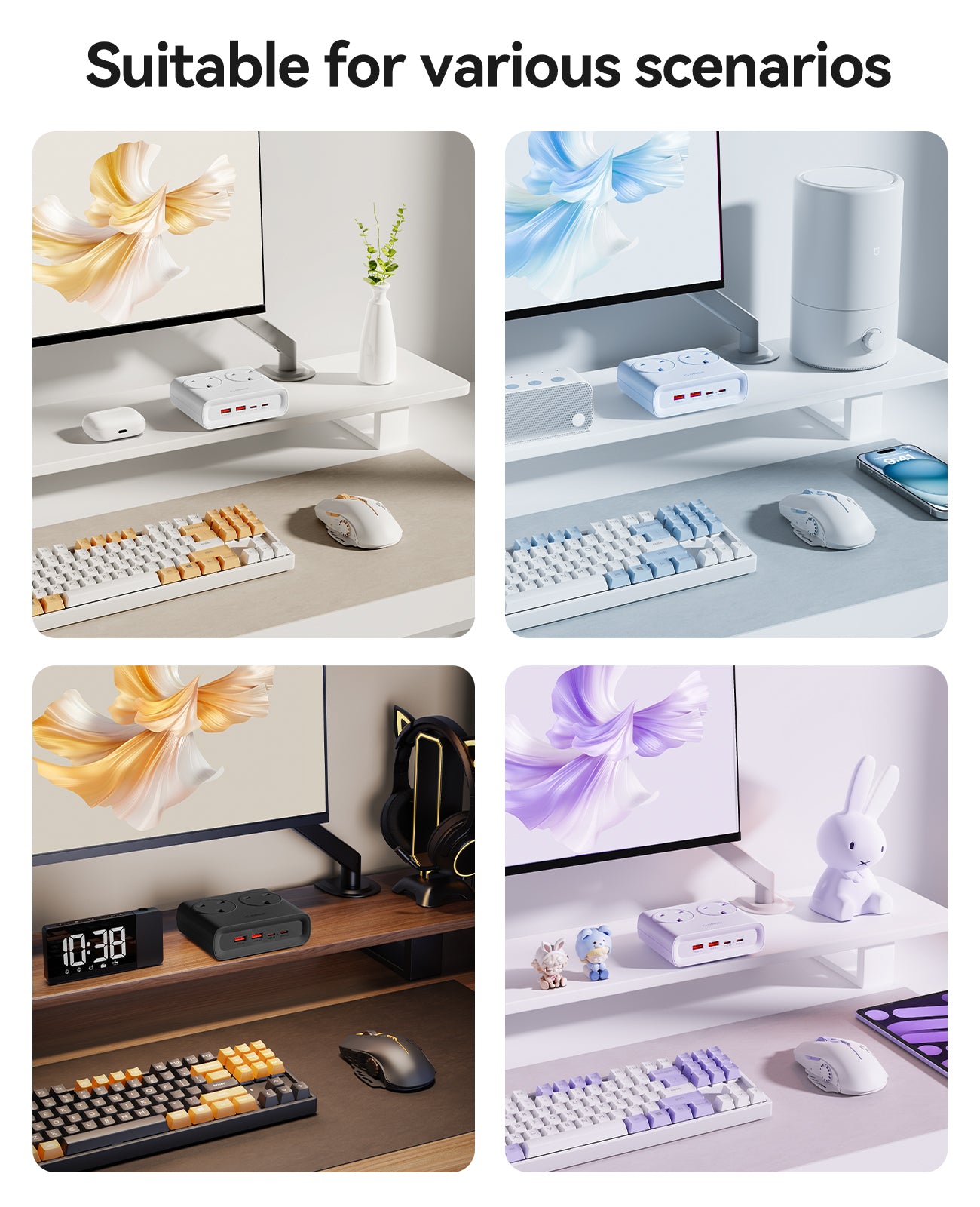 ORICO Power Brick UK Plug 25W GaN 6-in-1 Charging Station