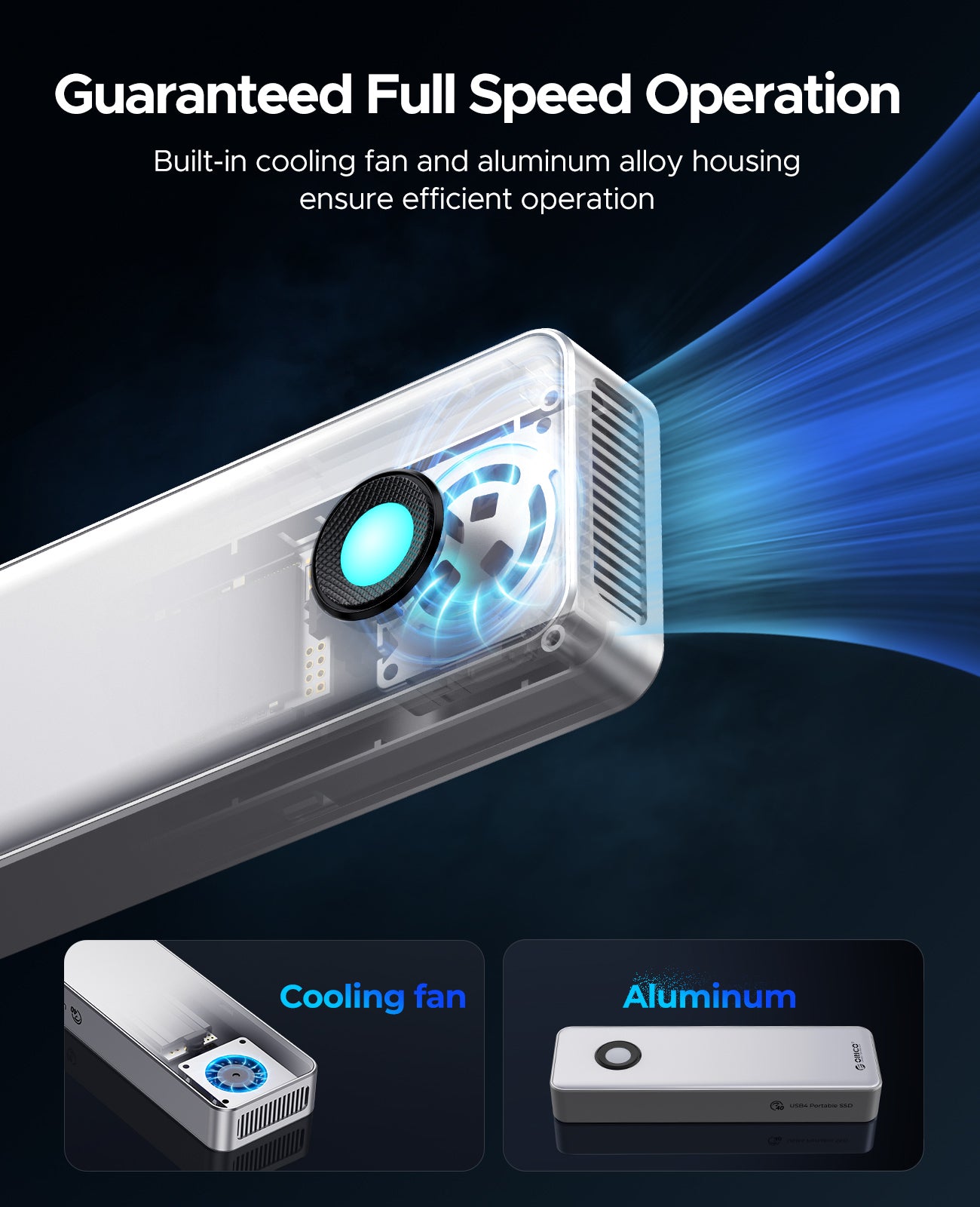 ORICO R3700 USB4 40Gbps Gaming Portable SSD With RGB Light