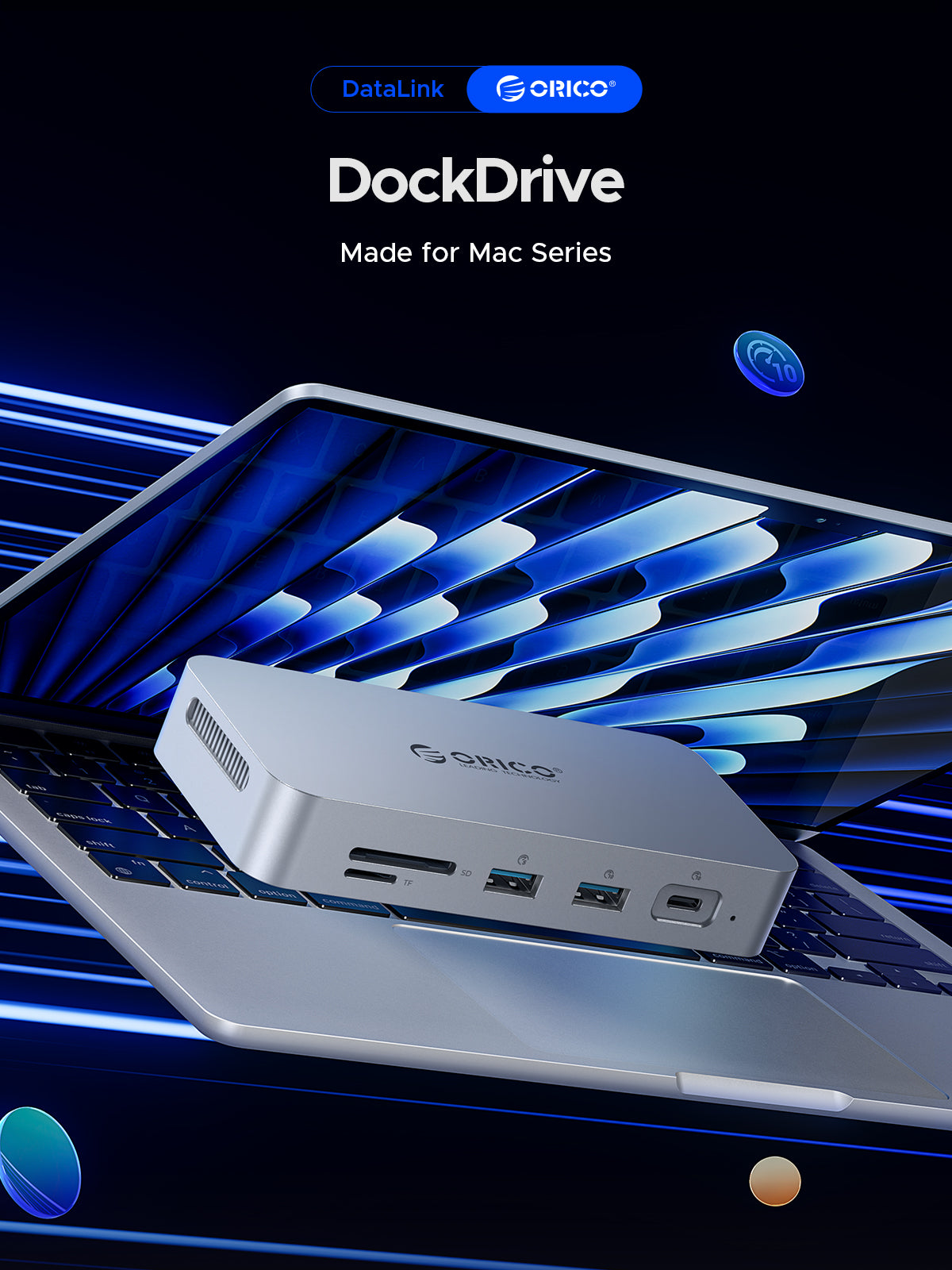 ORICO DockDrive 10-in-1 Docking Station with Bulit in SSD - Orico