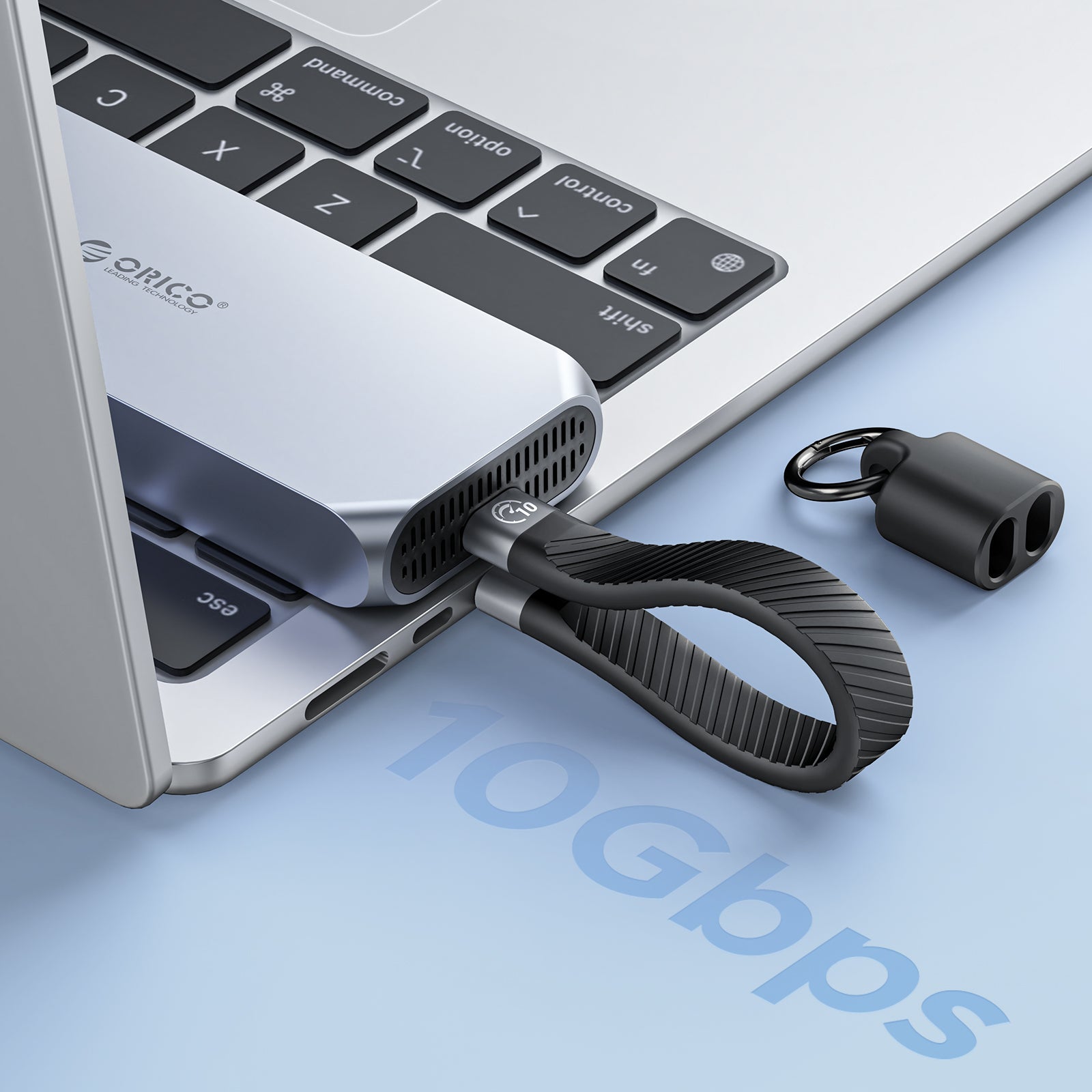 ORICO 10Gbps Portable USB-C Keychain Cable (60W PD) ORICO