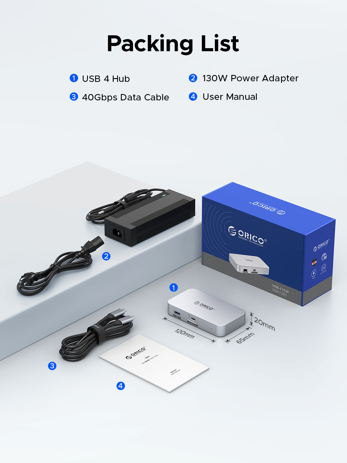 ORICO USB4 40Gbps 5-in-1 HUB