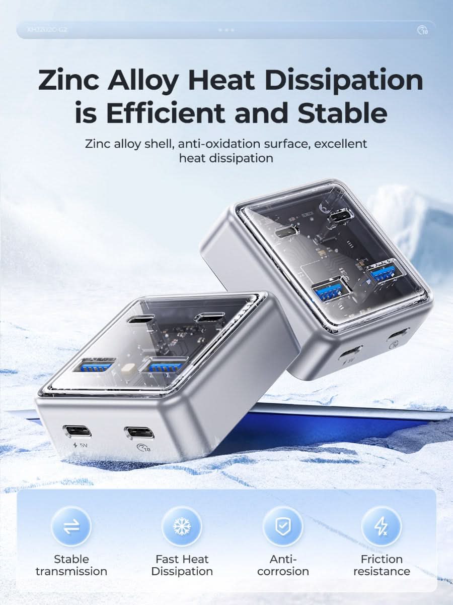 ORICO Transparent 4-in-1 10Gbps HUB - Orico