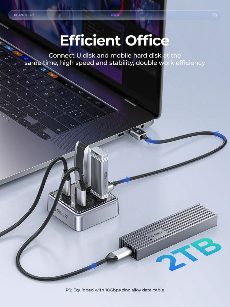 ORICO Transparent 4-in-1 10Gbps HUB - Orico