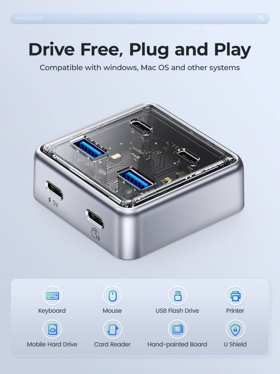 ORICO Transparent 4-in-1 10Gbps HUB - Orico