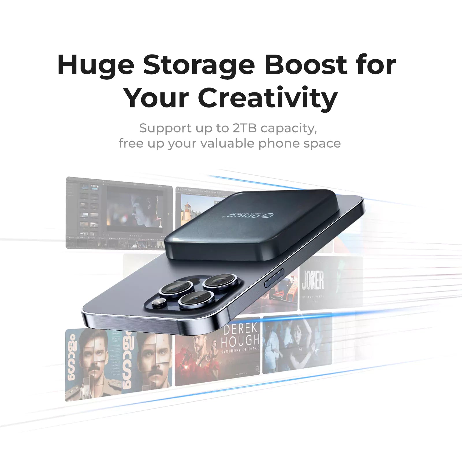 ORICO A20PLUS MagPro Magnetic iPhone Portable SSD - Orico