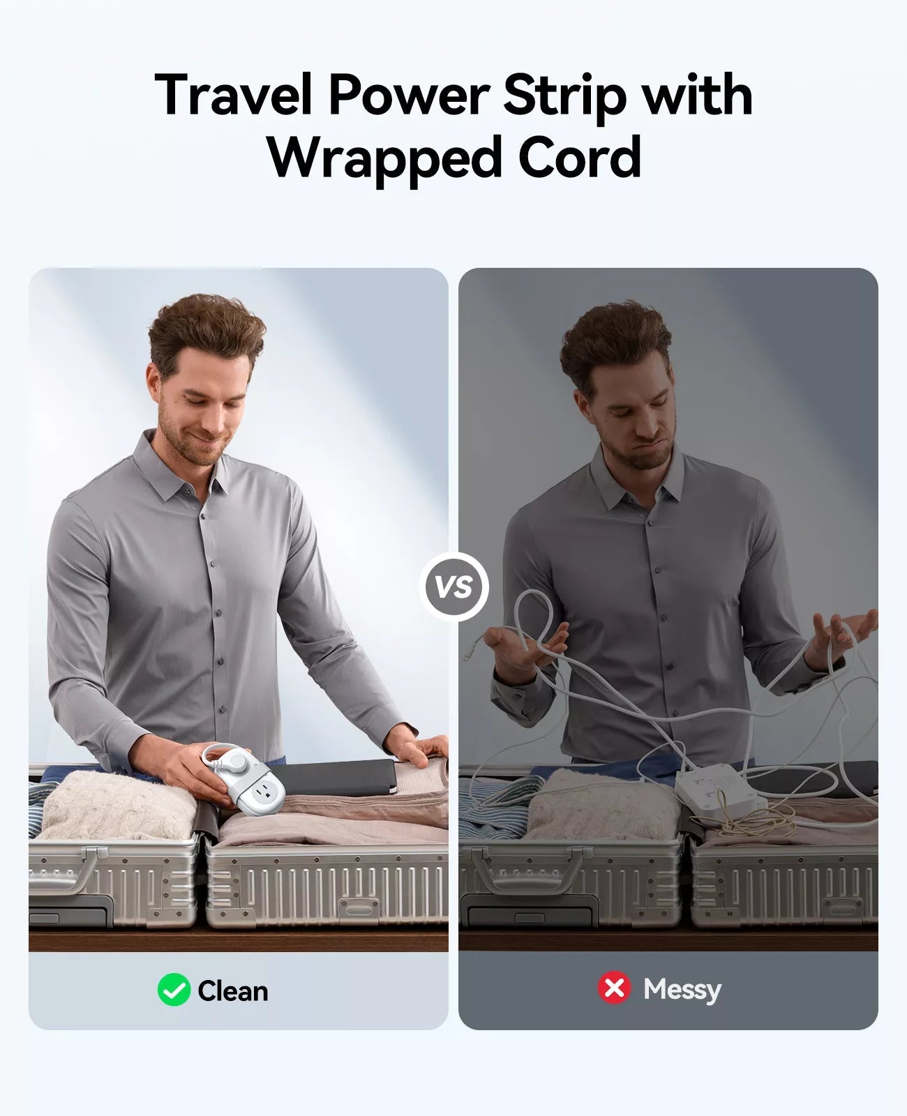 ORICO AP3 Pocket Travel Power Strip with USB-C 15.5W ORICO