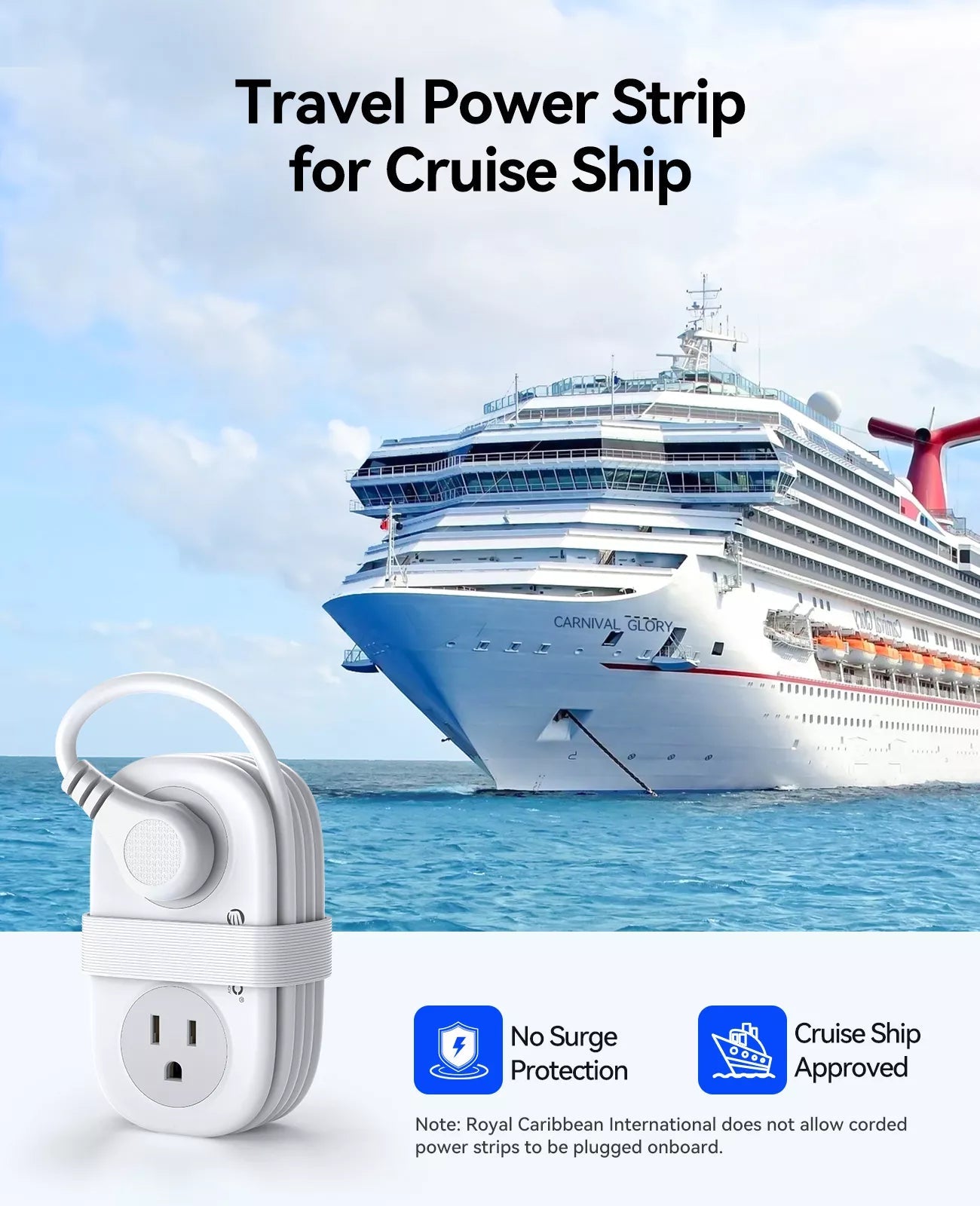 ORICO AP3 Pocket Travel Power Strip with USB-C 15.5W ORICO