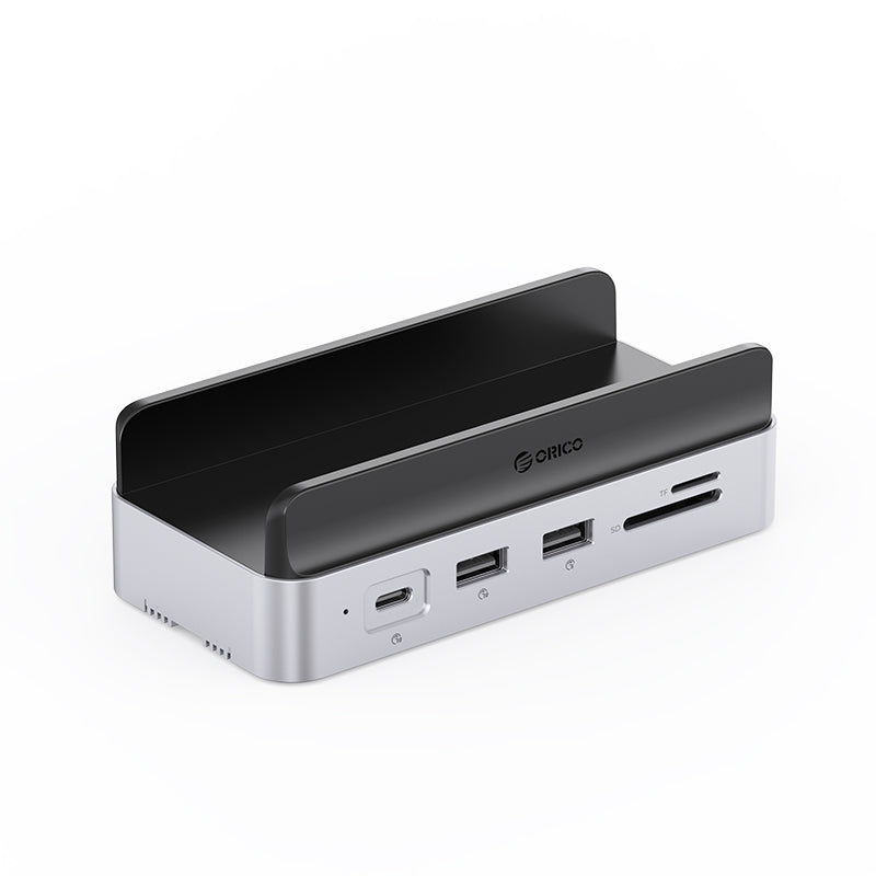 ORICO MiniRaid 10-in-1 Docking Station with Dual-Bay M.2 NVMe/SATA SSD Enclosure for Mac mini M4 Pro, Raid 0/1/PM, USB C HUB with HDMI 4K@60Hz, 10Gbps, PD60W, SD/TF Slot, RJ45 for Creator-MR10 ORICO MiniRaid 10-in-1 Docking Station with Dual-Bay M.2 NVMe/SATA SSD Enclosure for Mac mini M4 Pro, Raid 0/1/PM, USB C HUB with HDMI 4K@60Hz, 10Gbps, PD60W, SD/TF Slot, RJ45 for Creator-MR10