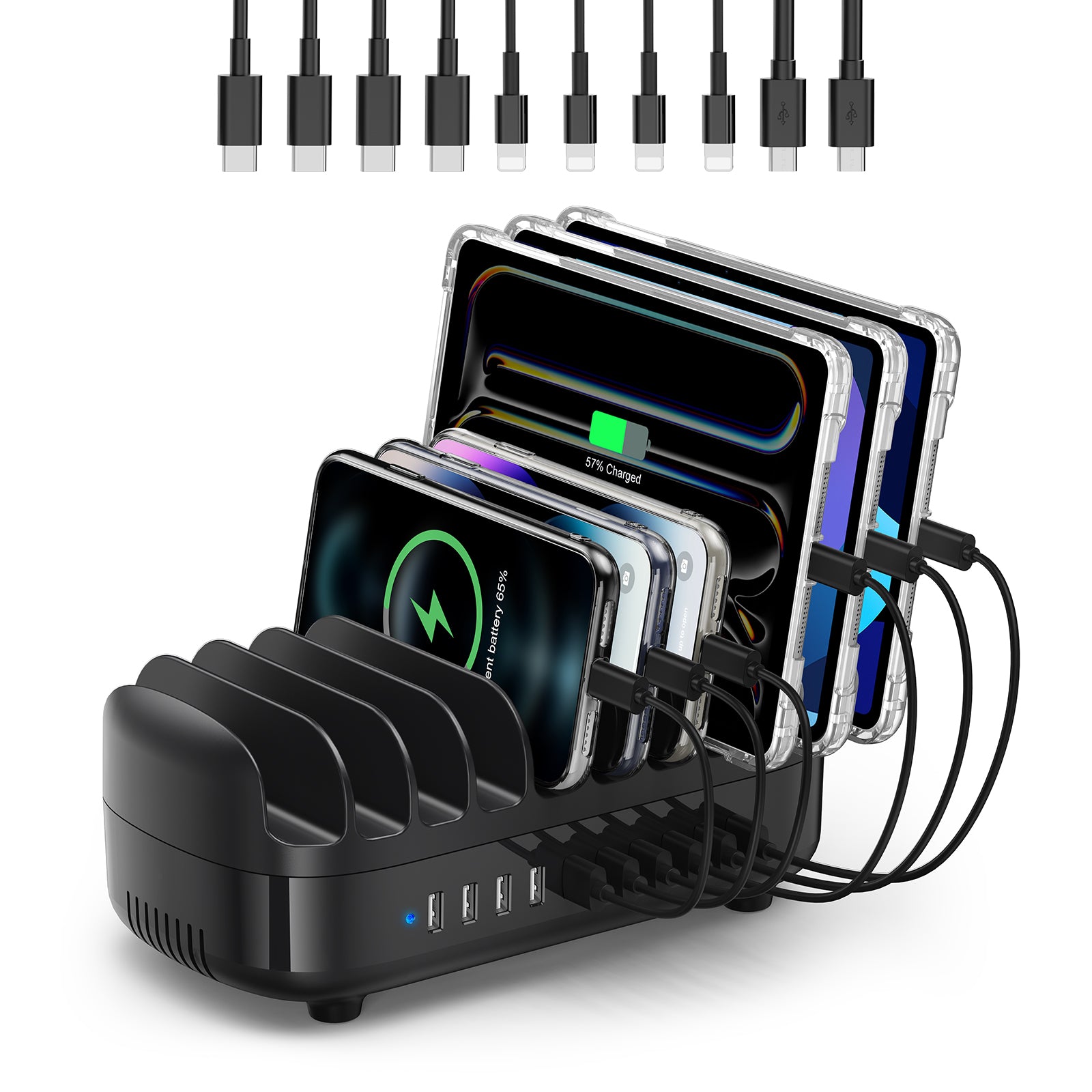 ORICO 120W 10-Ports Charging Station for Multiple Devices