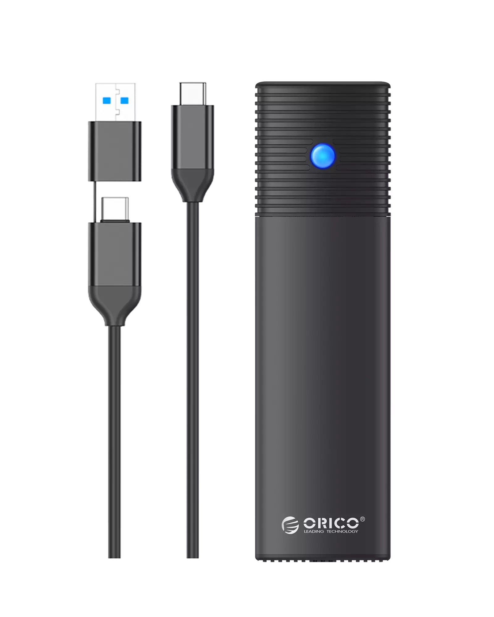 ORICO 2-in-1 USB-C to USB-C/USB-A M.2 NVME/SATA Dual Protocol SSD Enclosure